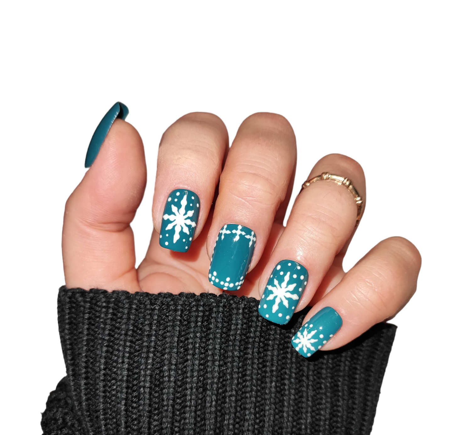 Christmas Green Nägel – Festliche Press Ons | MEVANAILS