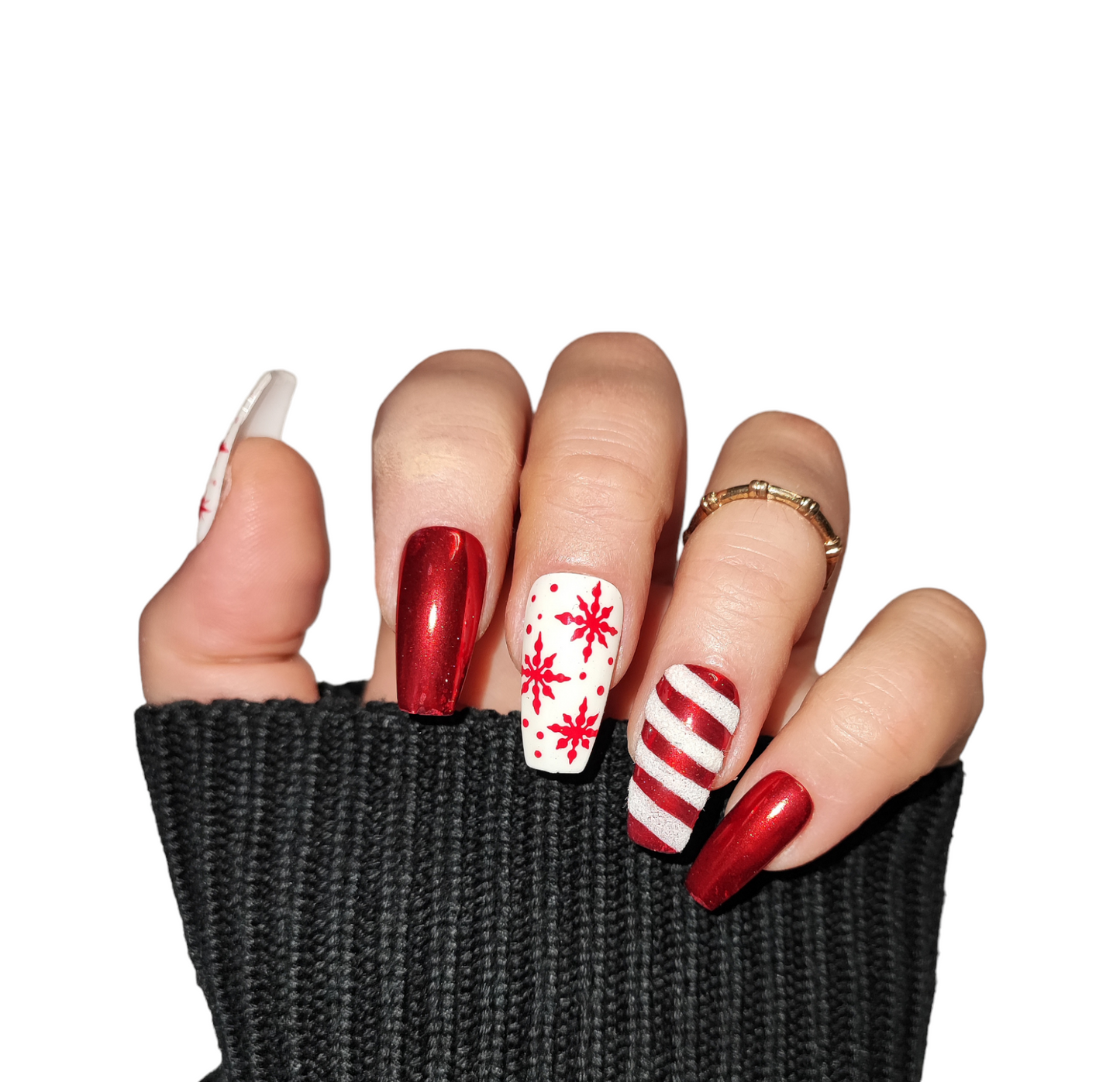 Christmas Red Nägel | Festliche Press Ons MEVANAILS