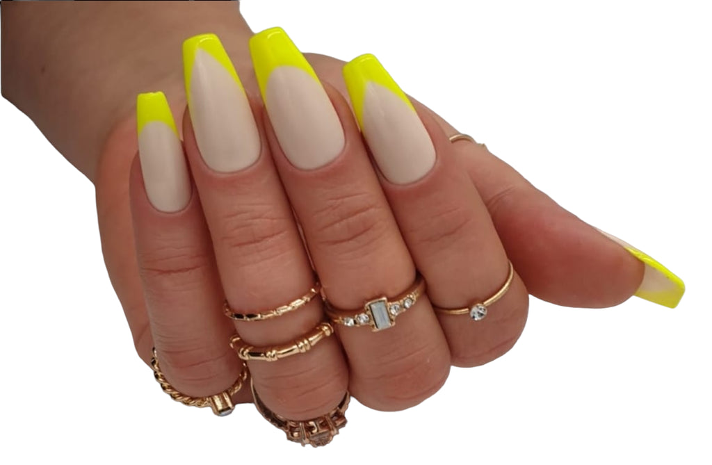 Press On Nails Neon French