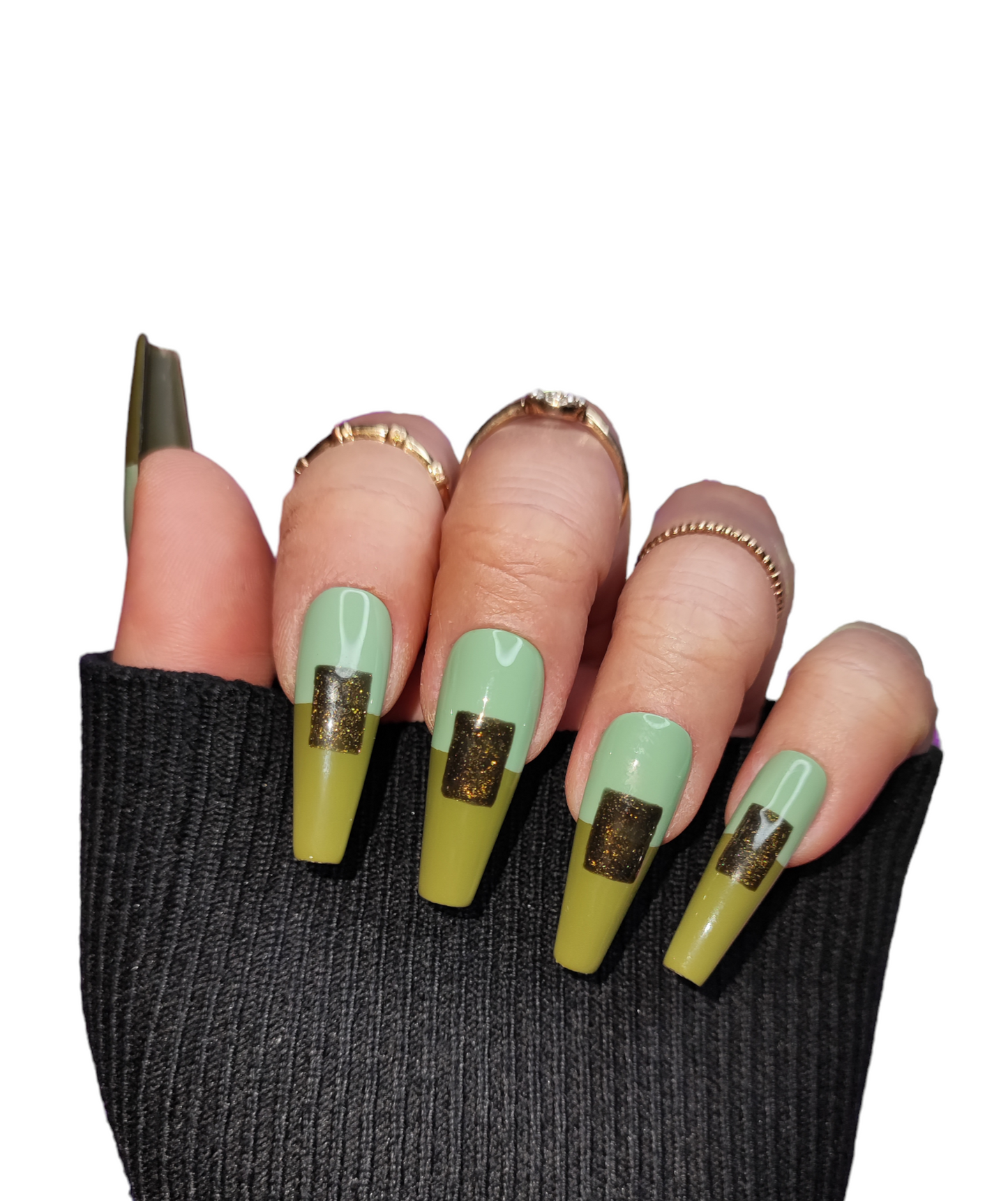 Fashion Green – Trendige Press On Nägel in Grün | MEVANAILS