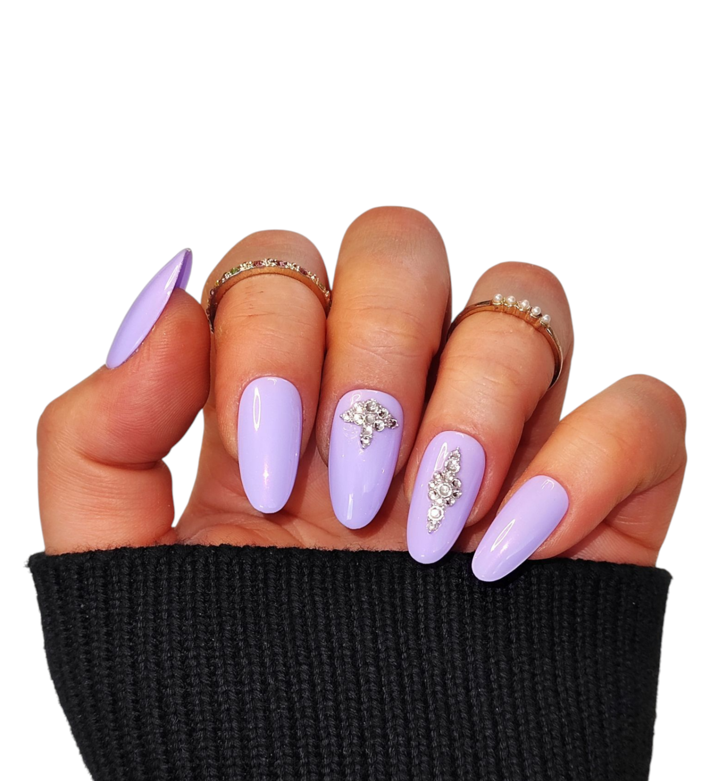 Lila Pearl – Press On Nägel mit Perleffekt & Gel-Finish | MEVANAILS