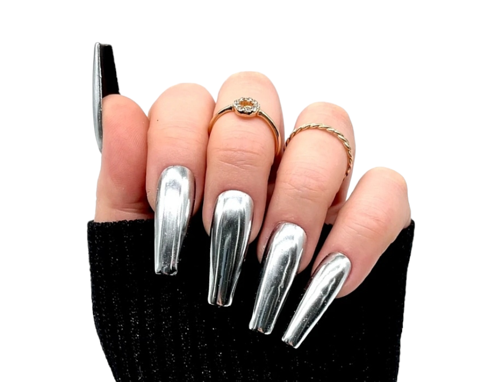 Mirror Chrome – Spiegeleffekt Press On Nägel | MEVANAILS