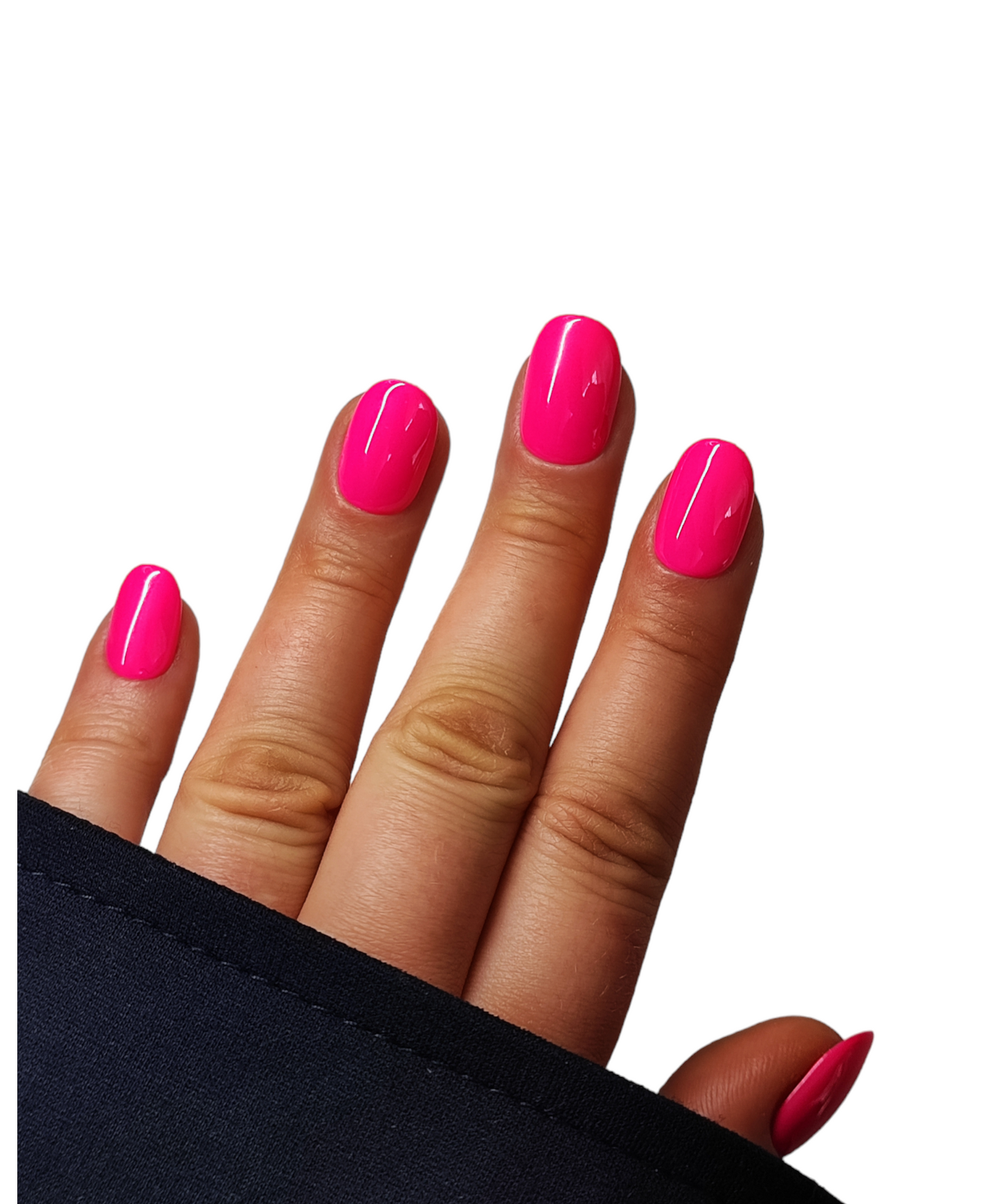Pink Neon – Leuchtende Press On Nägel in Neonpink