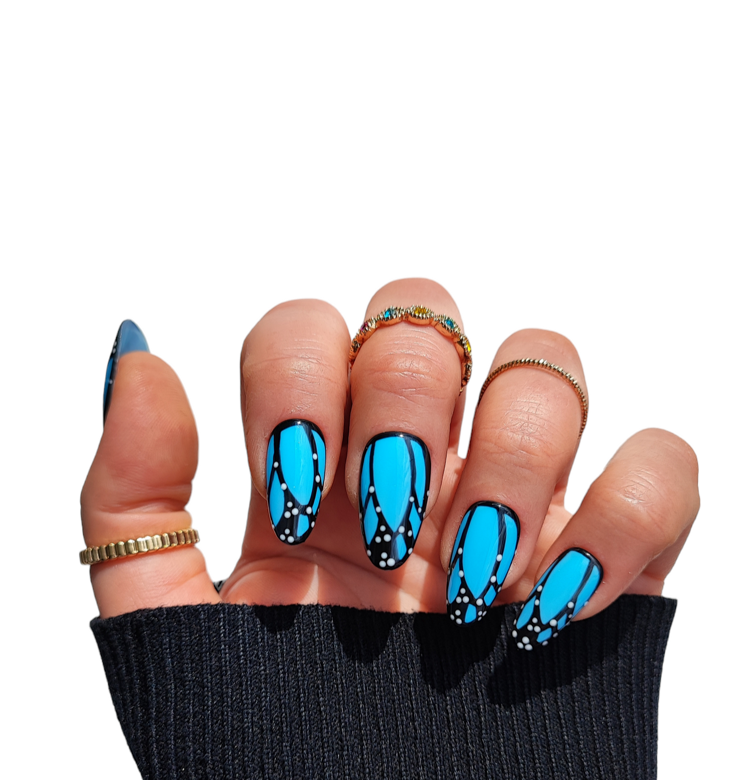 Sommer Baby Blau – Press On Nägel in Pastellblau | MEVANAILS