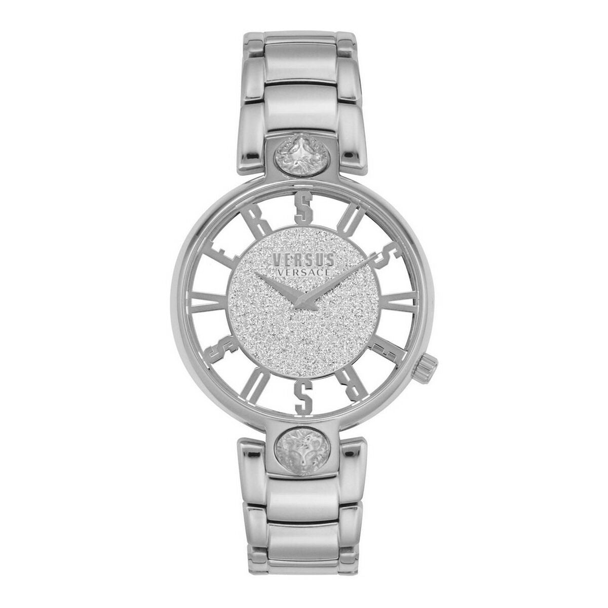 Versus Versace Damenarmbanduhr – Silber | Glitzer-Zifferblatt| MEVANAILS