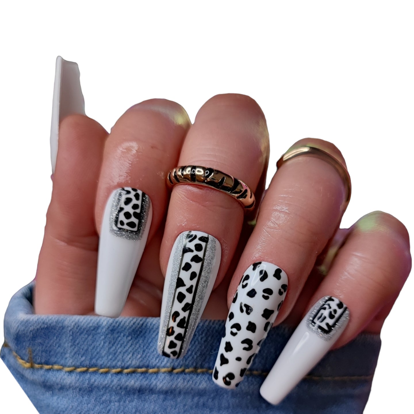 Press On Nails Black Panther – Schwarze Gel-Nägel in Studioqualität von MEVANAILS