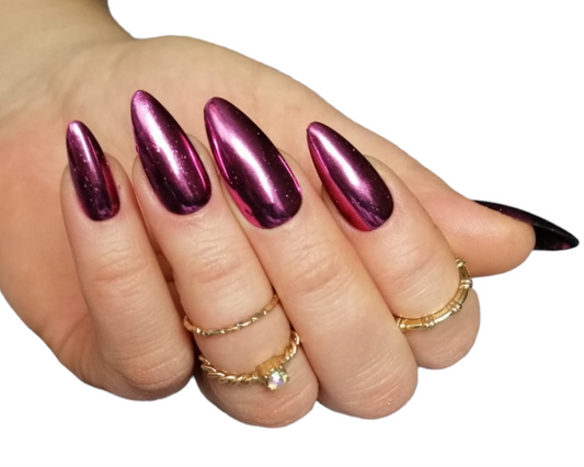 Mirror Chrome Pink – Spiegeleffekt Press On Nägel | MEVANAILS